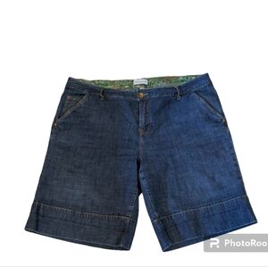 VENEZIA Bermuda JEAN SHORTS Thick Leg Cuff SZ 20